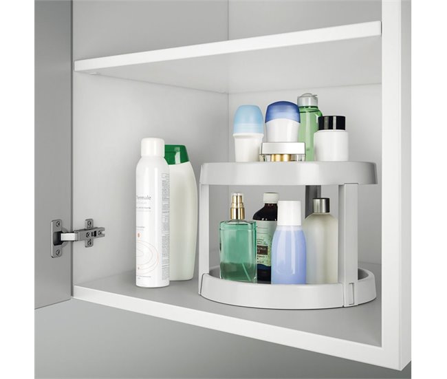 Organizador Giratorio 2 Niveles GIRO 2 de Metaltex Gris