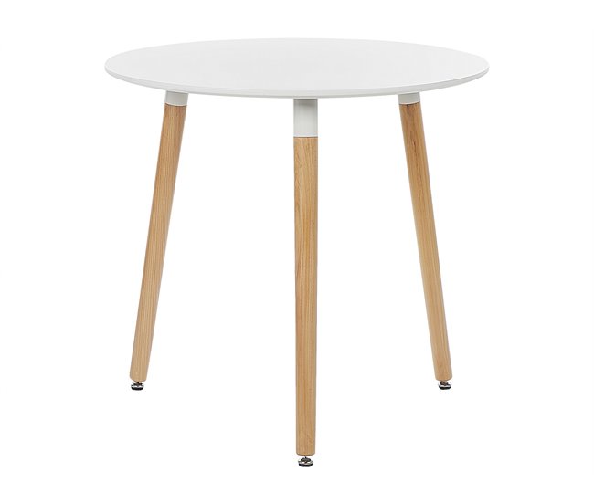 Beliani Mesa de comedor BOMA Blanco