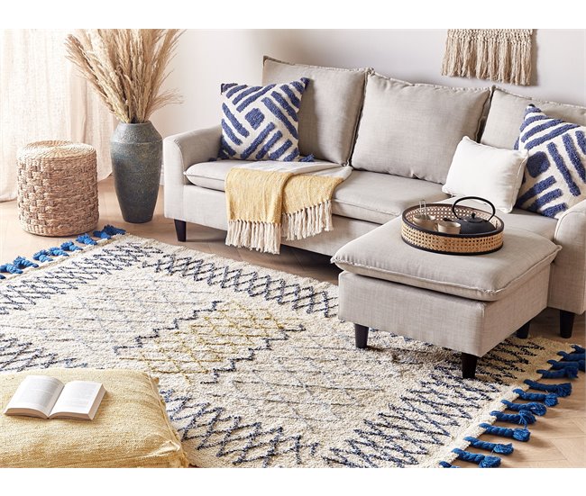 Beliani De pelo corto ERZINCAN 140x200 Beige