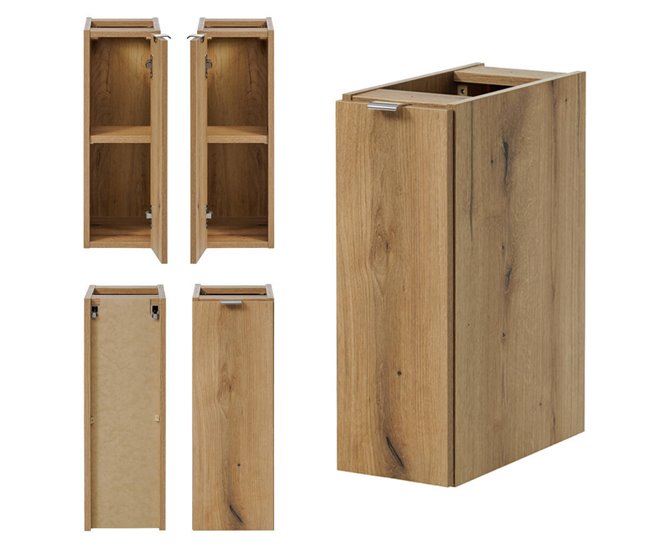Mueble de Baño bajo 'Newport' con puerta MDF 20 Roble