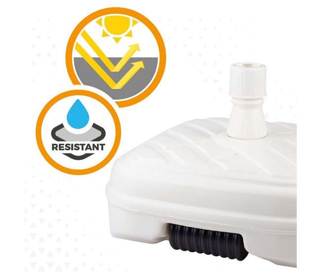 Base para sombrilla cuadrada blanca 33-48 mm Aktive Blanco