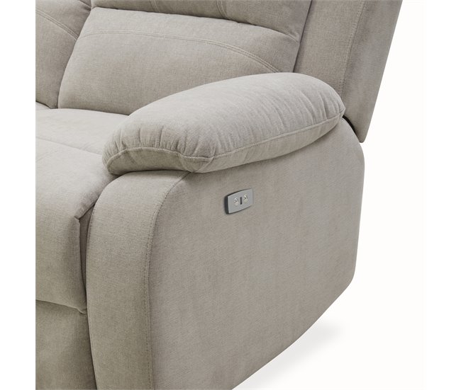 Sillón relax eléctrico RYAN Gris Claro