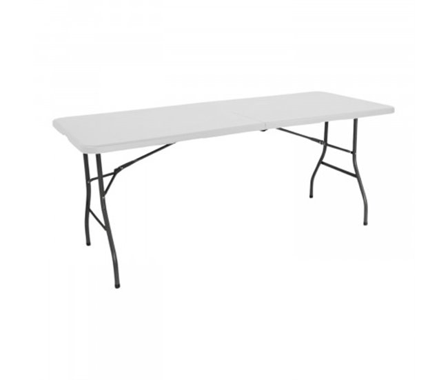 Pack 2 Mesas Plegables Rectangular Catering 7house 240x74 Blanco
