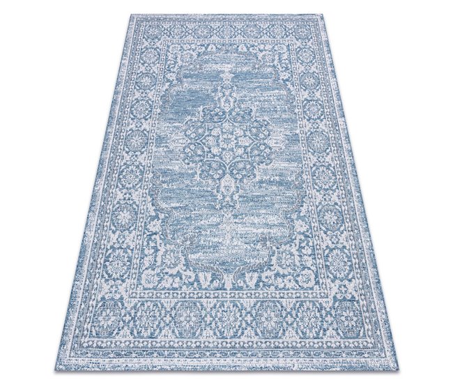 Alfombra de cuerda sisal LOFT 21213 Ornamento 60x110 Azul