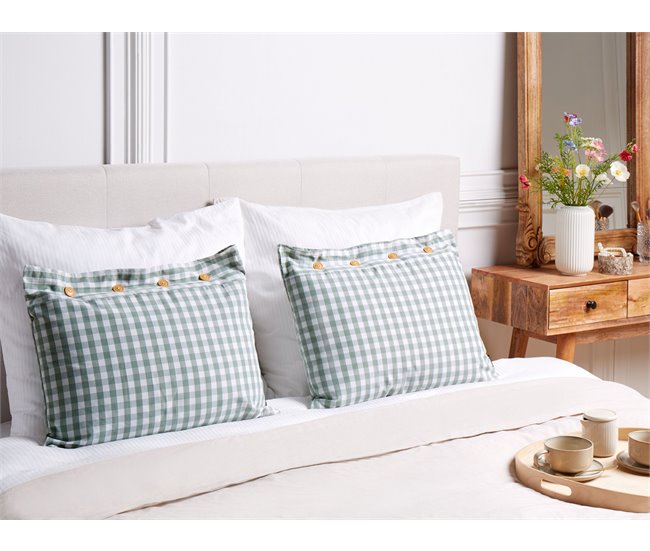Beliani Cojín decorativo TALYA 40x60 Verde