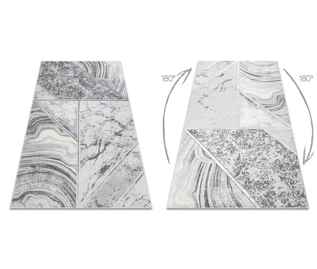 Alfombra LIRA HE527 Naturaleza estructural moderna glamour 240x330 Gris