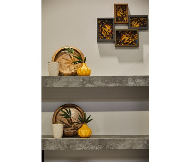 Mueble de salón AKRON Blanco/ Gris