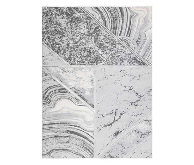 Alfombra LIRA HE527 Naturaleza estructural moderna glamour 240x330 Gris