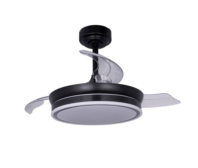 Ventilador De Techo Metal Serie Costa S Negro