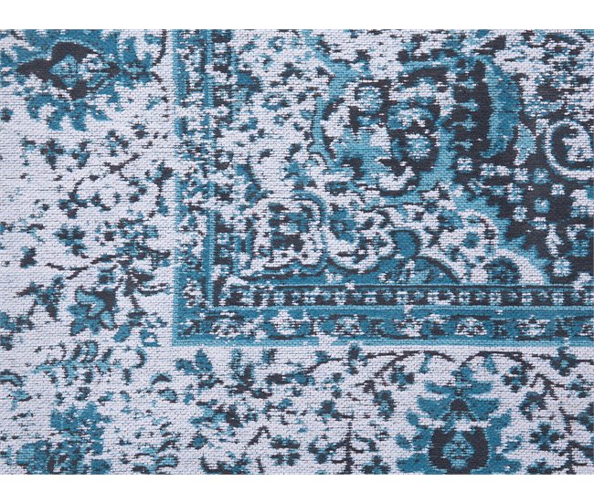 Beliani Alfombra de pelo corto ALMUS 140x200 Azul Claro