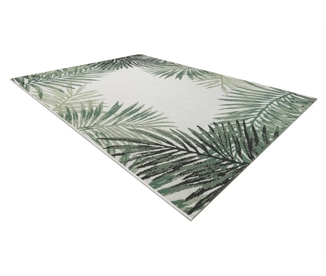 Alfombra de cuerda sisal COLOR Hojas Selva 120x170 Verde