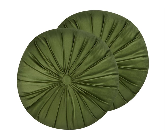 Beliani Cojín decorativo BODAI Verde
