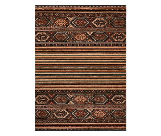 Alfombra de lana KASHQAI 4356 500 Étnico 240x300 Marron