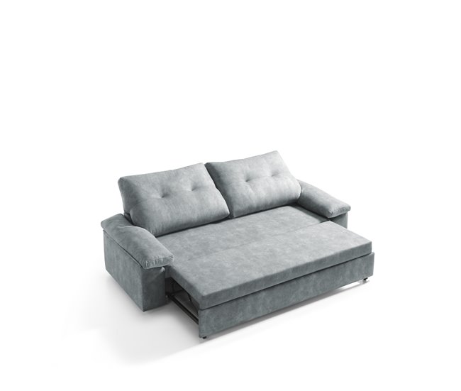 Sofá cama MIXX con almohadas de respaldos Gris