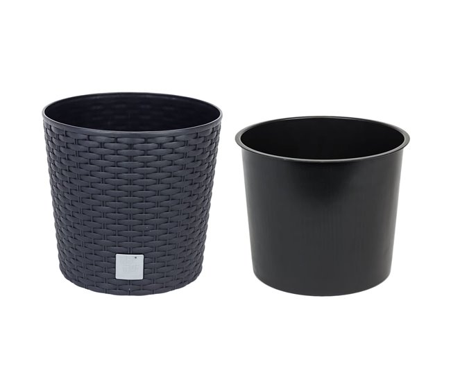 Maceta Mod. Rato Round 250L Antracita
