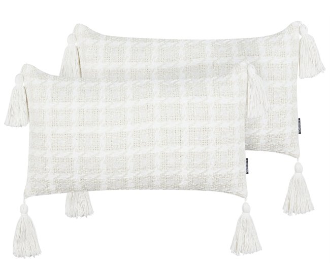 Beliani Cojín decorativo DOURIS 30x60 Beige
