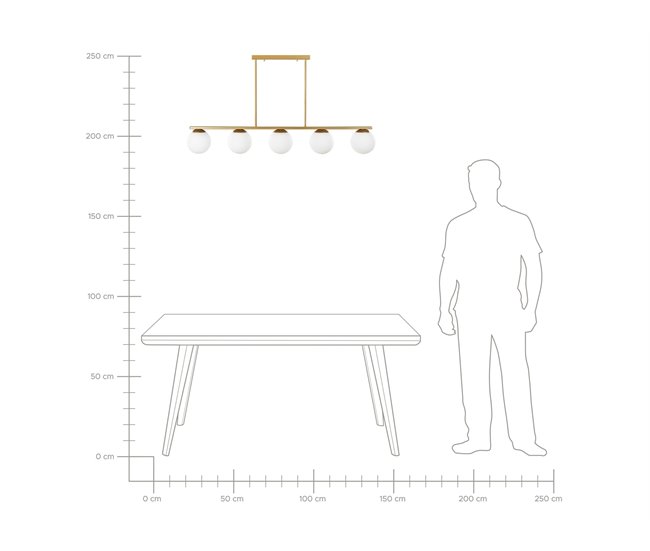 Beliani Lámpara colgante ZIKULI Dorado