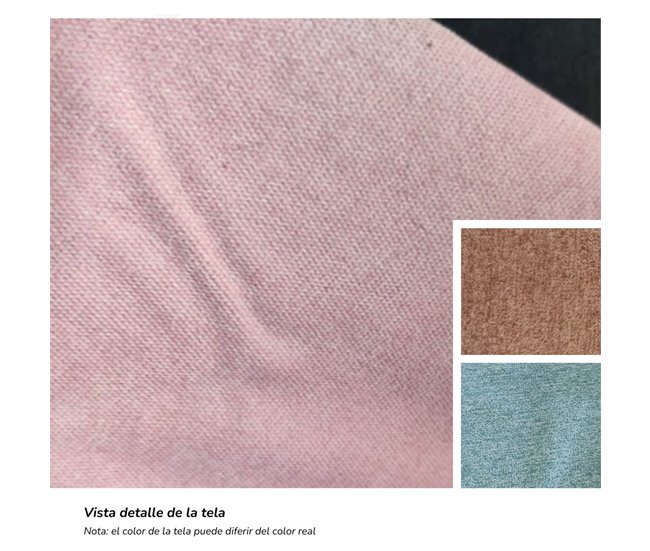 Cabecero Erea tejido Thais 165 Turquesa