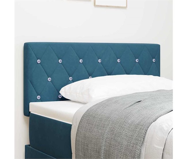Cabecera De Terciopelo 100 Azul