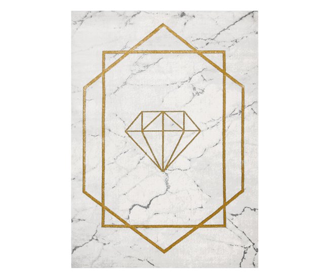 Alfombra EMERALD exclusivo 1019 glamour 240x330 Crema