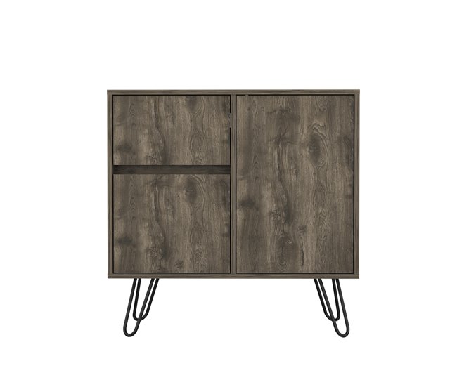 Aparador de salón Z80 Andora, con gabinete Marron