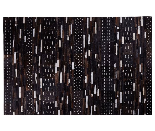 Beliani Alfombra de pelo corto AKSEKI 140x200 Marron