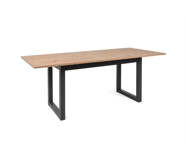 Mesa de comedor extensible CATHY Roble