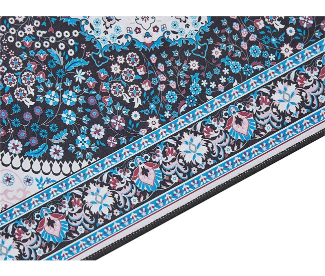 Beliani Alfombra de pelo corto GEDIZ 80x240 Azul