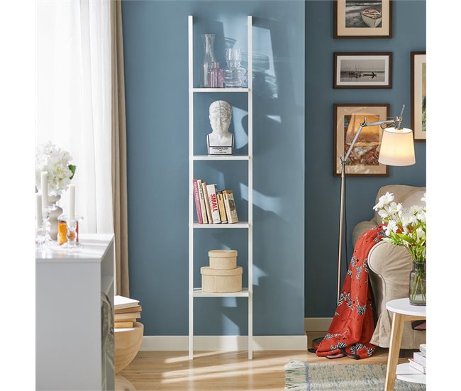 Estantería Librería 4 Estantes FRG15-W SoBuy Blanco