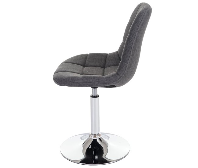 2 Sillas de comedor de tela CDS04427 Gris
