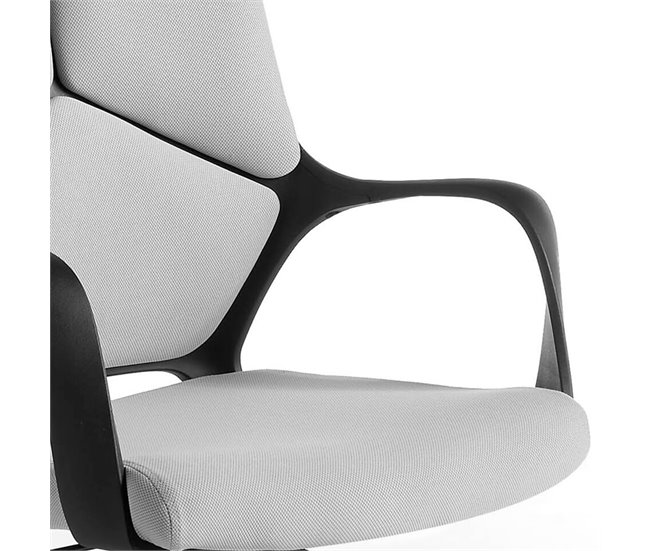 ANGEL CERDA Silla oficina giratoria gris Negro