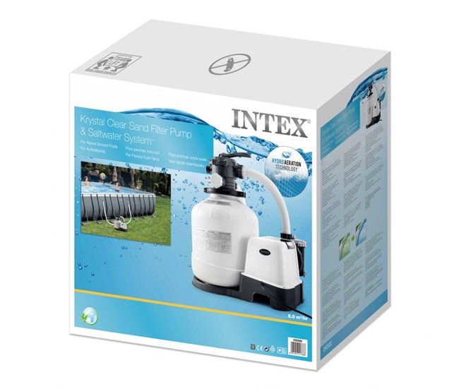 Sistema combinado depuradora arena y clorador salino ECO 11 g - 56.800 l INTEX Blanco