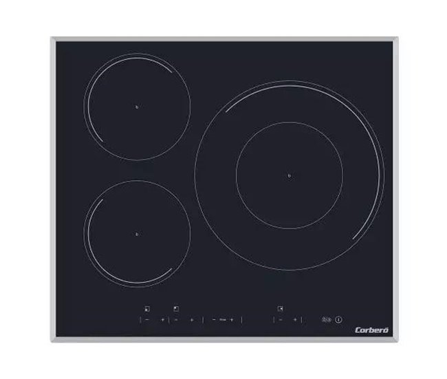 Placa de inducción CORBERÓ CCIM3FBS324 Negro