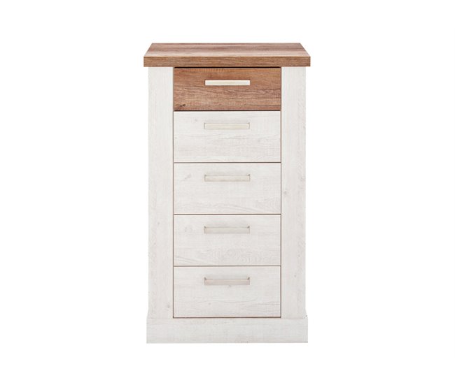 Sifonier 5 cajones VERONA blanco Roble