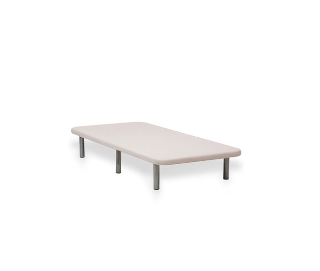 Base de cama tapizada 3D Beige 