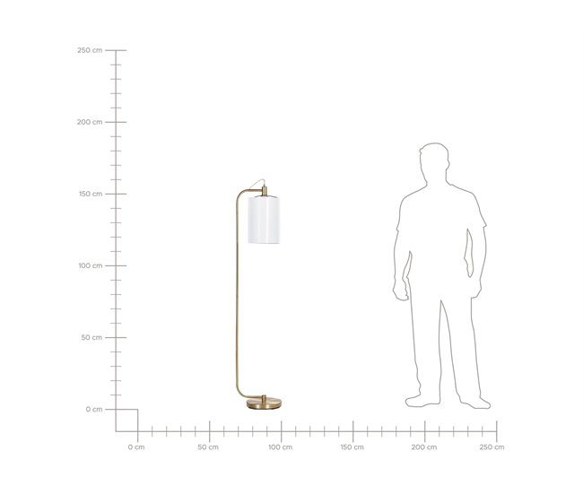 Beliani Lámpara de pie LIBERIA Cobre