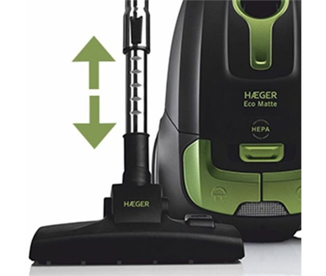 Aspirador con bolsa HAEGER ECO MATTE Negro