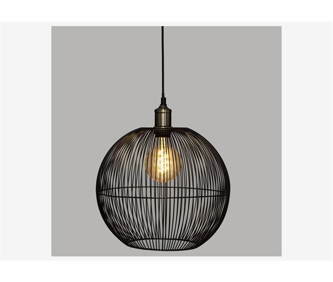 Lámpara colgante metal AUDREY 40W Negro