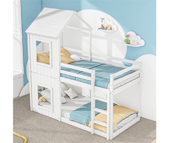 Camas literas 98x204 Blanco