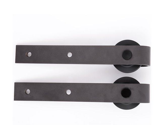 Montaje Puerta Corredera Acero de Carbono HOMCOM 200 Marron