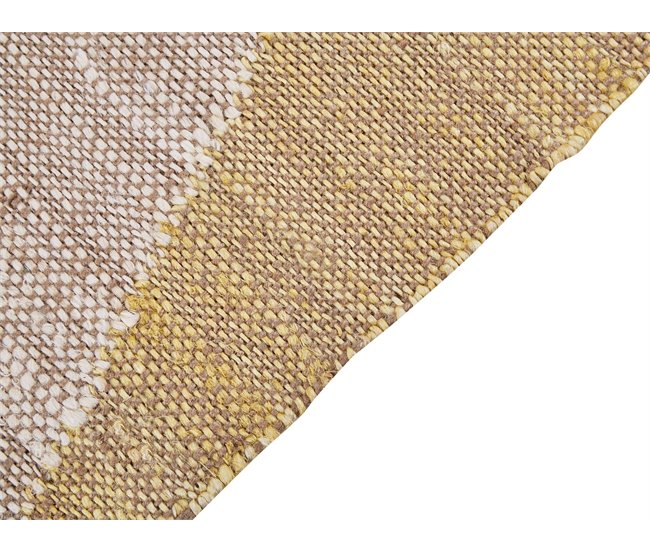 Beliani Alfombra de pelo corto SAMLAR 160x230 Mostaza