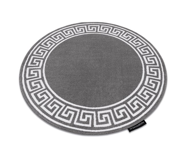 Alfombra HAMPTON Grecos círculo 160x160 Gris