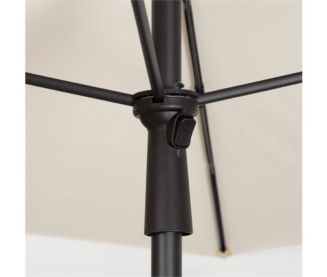 Aktive Parasol de jardín cuadrado con mástil inclinable 175x175 Beige