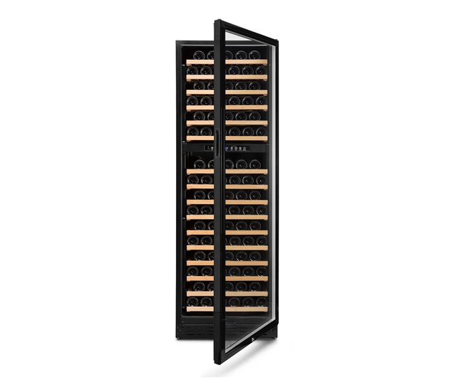 Vinoteca 166 botellas Vinobox 168 GC 2T I Libre o encastrable Dos zonas de temperatura Inox