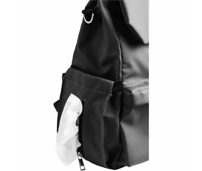 Bolso Cambiador de Pañales Negro
