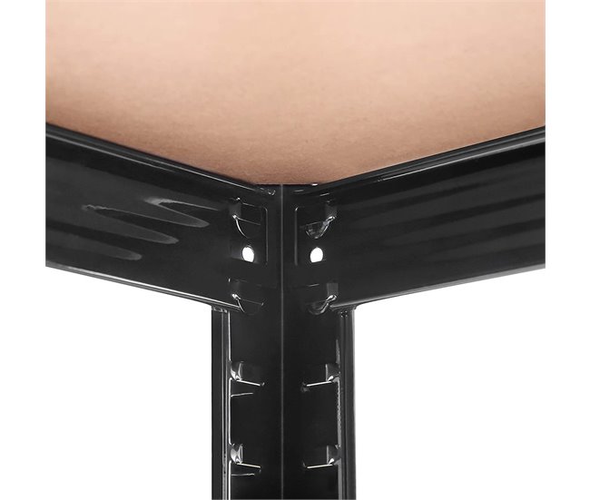 Estantería industrial Negro/ Madera