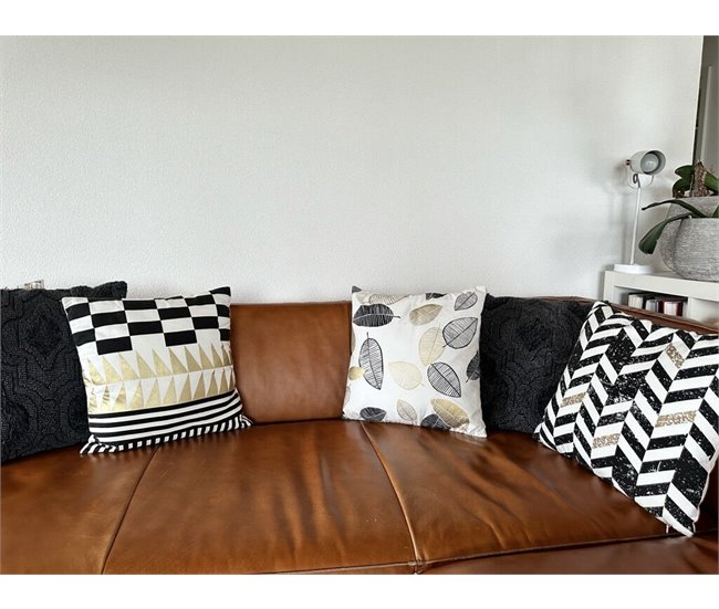 Beliani Cojín decorativo DALIA Negro