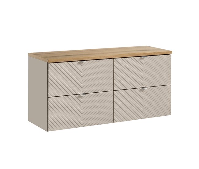 Mueble bajo lavabo encimera Manoa 120 Beige