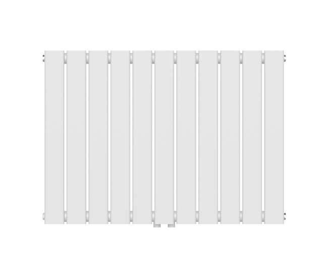 Radiador de panel Nore de Diseño monocapa plano acero Blanco