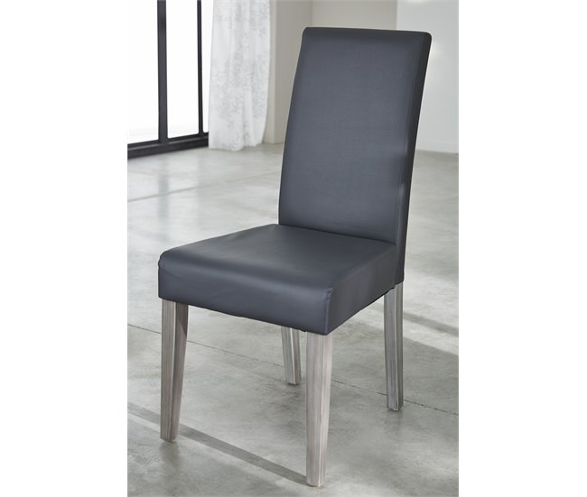 Pack de 2 sillas NAMUR gris oscuro Gris Oscuro